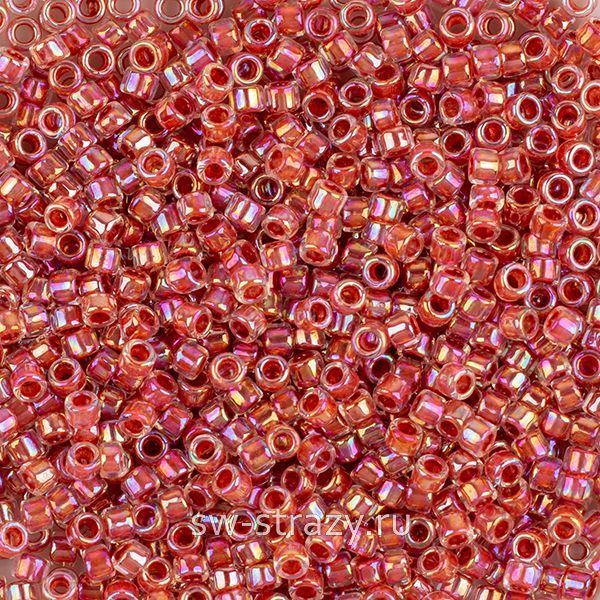 Бисер Treasures 11/0 #0784 грязно-красный/радужный