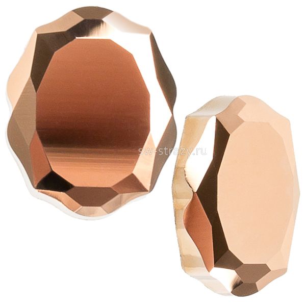 Кристаллы 4142 10x8 mm Crystal Rose Gold