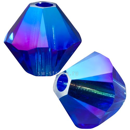 Бусины 5328 3 mm Majestic Blue AB 2X
