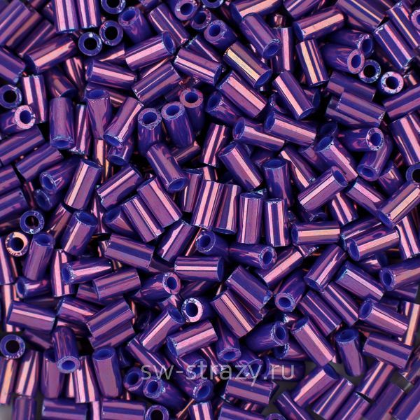 Бисер стеклярус 3 mm #0461 Металлик виноград