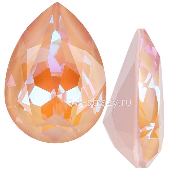 Кристаллы 4320 14x10 mm Crystal Dusty Pink Delite