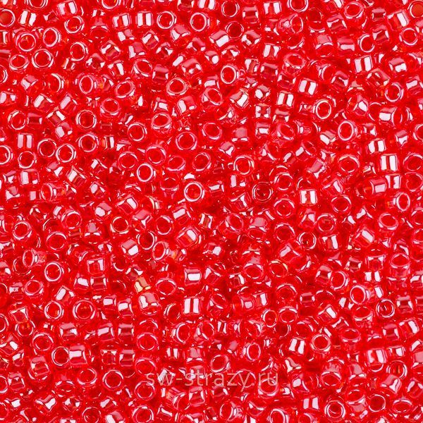 Бисер круглый 15/0 #0109B Прозрачный глянцевый,рубин
