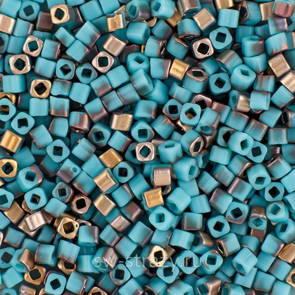 Бисер Cube 1,5 mm #Y857F Матовый аполло, бирюза