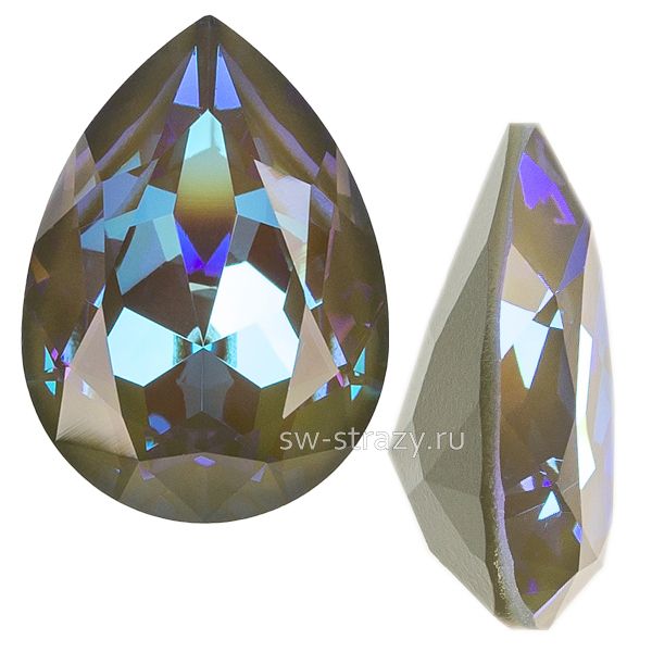 Кристаллы 4320 14x10 mm Crystal Army Green Delite