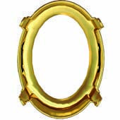 4122/S 14x10,5 mm Light Gold Plating