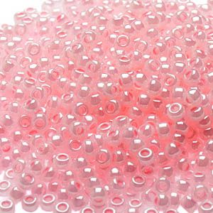 Бисер круглый 15/0 #0145 Цейлон, нежно-розовый