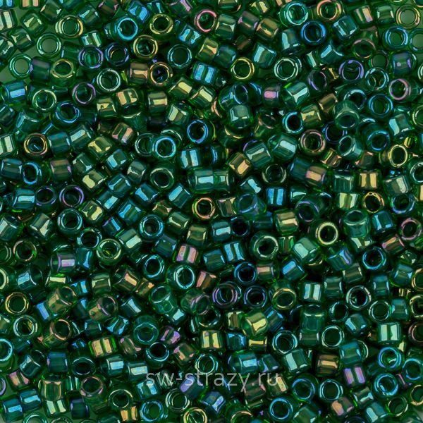 Бисер Treasures 11/0 #0249 Окрашенный изнутри зеленый\перидот
