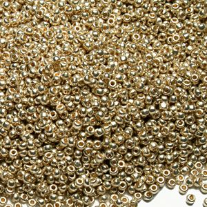 Бисер круглый 15/0 #0558 Гальванизированный, алюминий