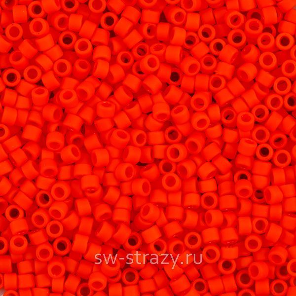 Бисер Treasures 11/0 #0050F Оранжево-красный/матовый