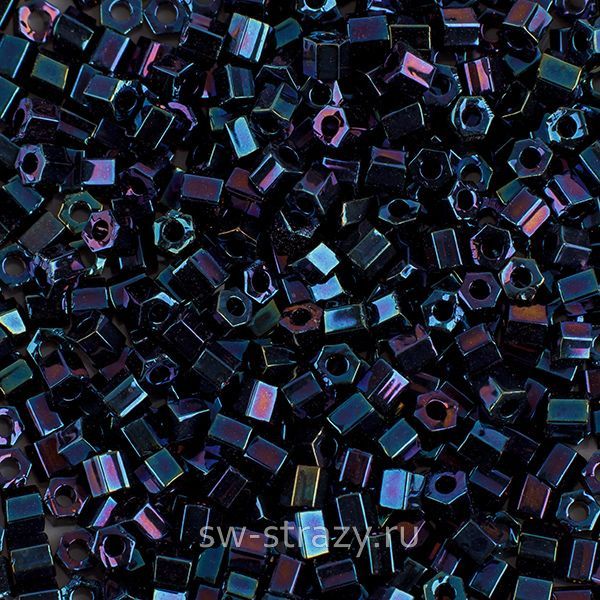 Шестиугольный 11/0 #0082 Металлизированный, туманность