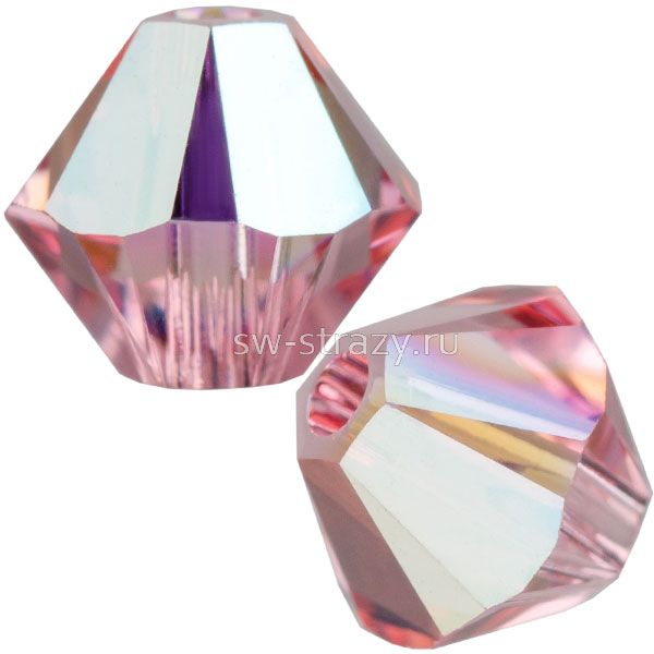 Бусины 5328 3 mm Light Rose AB