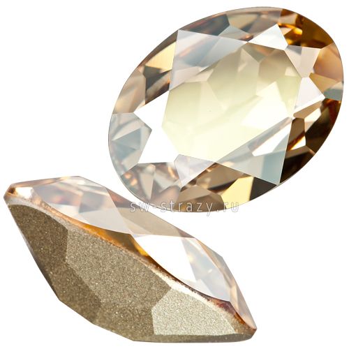 Кристаллы 4120 18x13 mm Crystal Golden Shadow