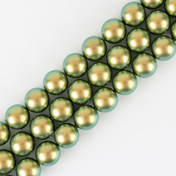 Жемчужины 5810 10 mm Crystal Iridescent Green Pearl